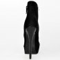 Women Round Toe Ankle Boots Suede Leather Woman Platform High Heel Botas Lady Brand Quality Autumn W