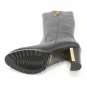 Free shipping over knee natrual real genuine leather high heel boots women snow winter warm shoes R1