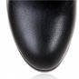 Free shipping over knee natrual real genuine leather high heel boots women snow winter warm shoes R1