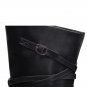 women real genuine leather wedge over knee boots platform long boot winter warm botas footwear shoes
