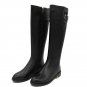 Size 35-43 Winter Warm Over Knee Fur Buckle Brand Qaulity Real Leather Boots Lady Women Snow Shoes F