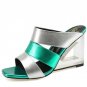 Women Wedges Sandals Real Leather Slippers Peep Toe Shoes Women Cross Wrap Heels Sandals Daily Footw
