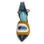 quality genuine leather high heel sandals women sexy footwear fashion lady shoes R4470 hot sale 34-3