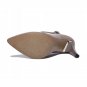 size  women genuine leather pointed toe ankle strap high heel shoes brand heels pumps ladies heeled 