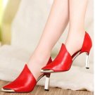 women real leather stiletto pointed toe high heel shoes brand sexy fashion pumps ladies heeled shoes