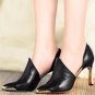 women real leather stiletto pointed toe high heel shoes brand sexy fashion pumps ladies heeled shoes