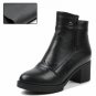 Winter Boots For Women Warm Velvet Genuine Leather Ankle Shoes Vintage Mom Women\'s Shoes Martin Boo