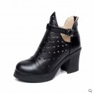 High Quality Genuine Leather Shoes 2017 Spring Summer Fashion Ankle Boots Women Boots Soft Casual hi