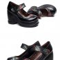 Ethnic style spring and autumn new arrival platform women\'s shoes wedges genuine leather high heel 
