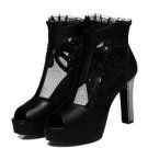 Fashion sexy high heels shoes woman pumps party wedding shoes open toe high heel womens shoes size 3