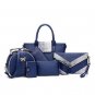 6PCS/Set Serpentine Women Composite Bags Totes Messenger Clutch Wallet Women Leather Handbags Luxury