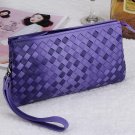 Black sheepskin women wallet fashion genuine leather ladies long clutch bags brand styles purse card