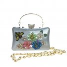 Women Evening Bag PU Wedding Event/Party Formal MinaudiereRhinestone Appliques Sparkling Glitter Pea