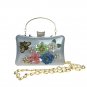 Women Evening Bag PU Wedding Event/Party Formal MinaudiereRhinestone Appliques Sparkling Glitter Pea
