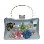 Women Evening Bag PU Wedding Event/Party Formal MinaudiereRhinestone Appliques Sparkling Glitter Pea