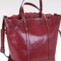 fashion new arrival leather leather wax leather vintage wild hollow portable bag large bag shoulder