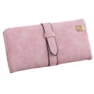 2016 Brand Lady Bags Women Wallets Matte Drawstring Nubuck Handbags Leather Zipper Wallet Purse Long