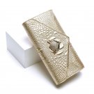 long genuine leather women day clutch bags cowhide envelope shoulder bag evening party ladies chain 