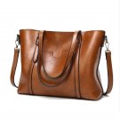 2017 Large Capacity Women Bag Vintage Ladies Handbags Zipper Casual Pu Clutch Oil Wax Leather Totes 