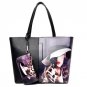PU Leather Female Shoulder Bag With Small Clutch New Women Handbag Winter Sweet Ladies Printed Carto