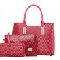 Brand New Luxury PU Leather Handbag 3 Pcs Composite Bags Set Lady Shoulder Crossbody Women Bag Femal