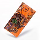 Women Purses Vintage Genuine Leather Credit Card Holder Wallet Luxury Brand Long Red Clutch Phone Ba