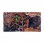 Women Purses Vintage Genuine Leather Credit Card Holder Wallet Luxury Brand Long Red Clutch Phone Ba