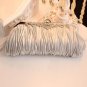 Fashion Bling Crystal Satin Evening Bag Clutch Handbag Purse Girl Soft Crystal Clutch Bridesmaid Han