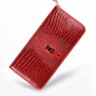 Purse For Women Leather Alligator Long Metal Red Card Holder Clutch Zipper Fashion New Design Cartei