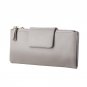 Genuine Leather Litchi Pattern Fashion Women Wallet Hasp And Double Zipper Famous Design Card Holder