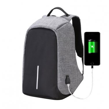 Fashion Canvas Men Backpack Laptop Business Unisex Shoulder Knapsack Anti Theft With Usb Charger Wat