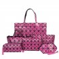 Jooz New Luxury PU Leather Tassel Handbags 6 Pcs Composite Bags Set Lady Shoulder Crossbody Women Ba