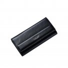 PU Leather Fashion Women Wallet Long Brief Design Trifold Long Clutch Purse For Women Solid Female C