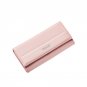 PU Leather Fashion Women Wallet Long Brief Design Trifold Long Clutch Purse For Women Solid Female C