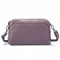 Genuine Leather Bag Legit Female Violet Mini Shoulder Bag Simple Small Cross Pack Women Thin Clutch 