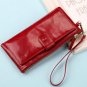 Unisex 2017 NEW Women Wallets Genuine Leather Vintage Money Clutch Wallet Female Long Credit Card Ho