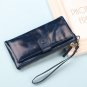Unisex 2017 NEW Women Wallets Genuine Leather Vintage Money Clutch Wallet Female Long Credit Card Ho