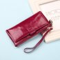 Unisex 2017 NEW Women Wallets Genuine Leather Vintage Money Clutch Wallet Female Long Credit Card Ho
