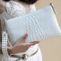 2017 Fashion Brand Leather Alligator Day Clutch Women Handbag Envelope Bag Wrist Ladies Evening Bag