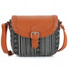 2017 Vintage Black Stripe Boho Aztec Tribal Female Clutch Women Crossbody Bag Ladies Shoulder Bag wi