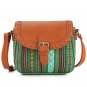 2017 Vintage Green Stripe Boho Aztec Tribal Female Clutch Women Crossbody Bag Ladies Shoulder Bag wi
