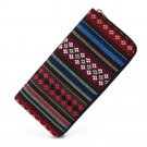 Sansarya 2017 Tribal Jacquard Woven Star Long Women Wallet Boho Ladies Card Holder Aztec Female Purs