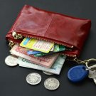 2017  Women\'s Coin Purse Genuine Leather Wallets Cowhide Ladies Clutch Bag 100% Genuine Leather Key