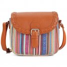 2017 Vintage Pink Stripe Boho Aztec Tribal Female Clutch Women Crossbody Bag Ladies Shoulder Bag wit