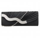 Hot Selling Europe And America High-grade Diamond Dinner Handbag Small Evening Bag Banquet Fold Line