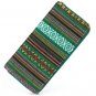 Sansarya 2017 Tribal Jacquard Woven Green Long Women Wallet Boho Ladies Card Holder Aztec Female Pur