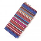 Sansarya 2017 Tribal Jacquard Woven Pink Long Women Wallet Boho Ladies Card Holder Aztec Female Purs