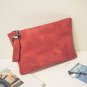 PU Leather Women Envelope Bag Brief Design Zipper Clutch Evening Bag Female Clutches Handbag Large C