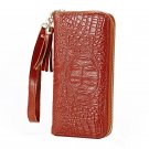 Alligator Women Long Clutch Wallet Zipper Design Tassel Card Holder Coin Purse Fashion European Styl
