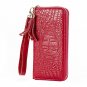 Alligator Women Long Clutch Wallet Zipper Design Tassel Card Holder Coin Purse Fashion European Styl